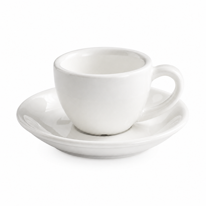 KITPRO Nordic Espresso Cups and Saucers Set, Ceramic Coffee Cup for Espresso, Cappuccino & Latte, Minimalist Modern Design, 75ml-350ml