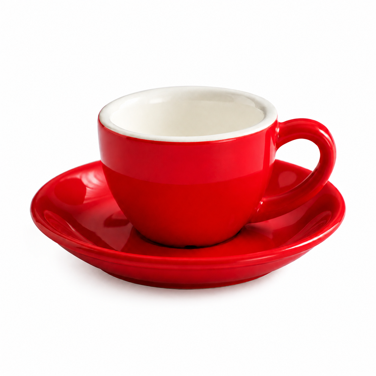 KITPRO Nordic Espresso Cups and Saucers Set, Ceramic Coffee Cup for Espresso, Cappuccino & Latte, Minimalist Modern Design, 75ml-350ml