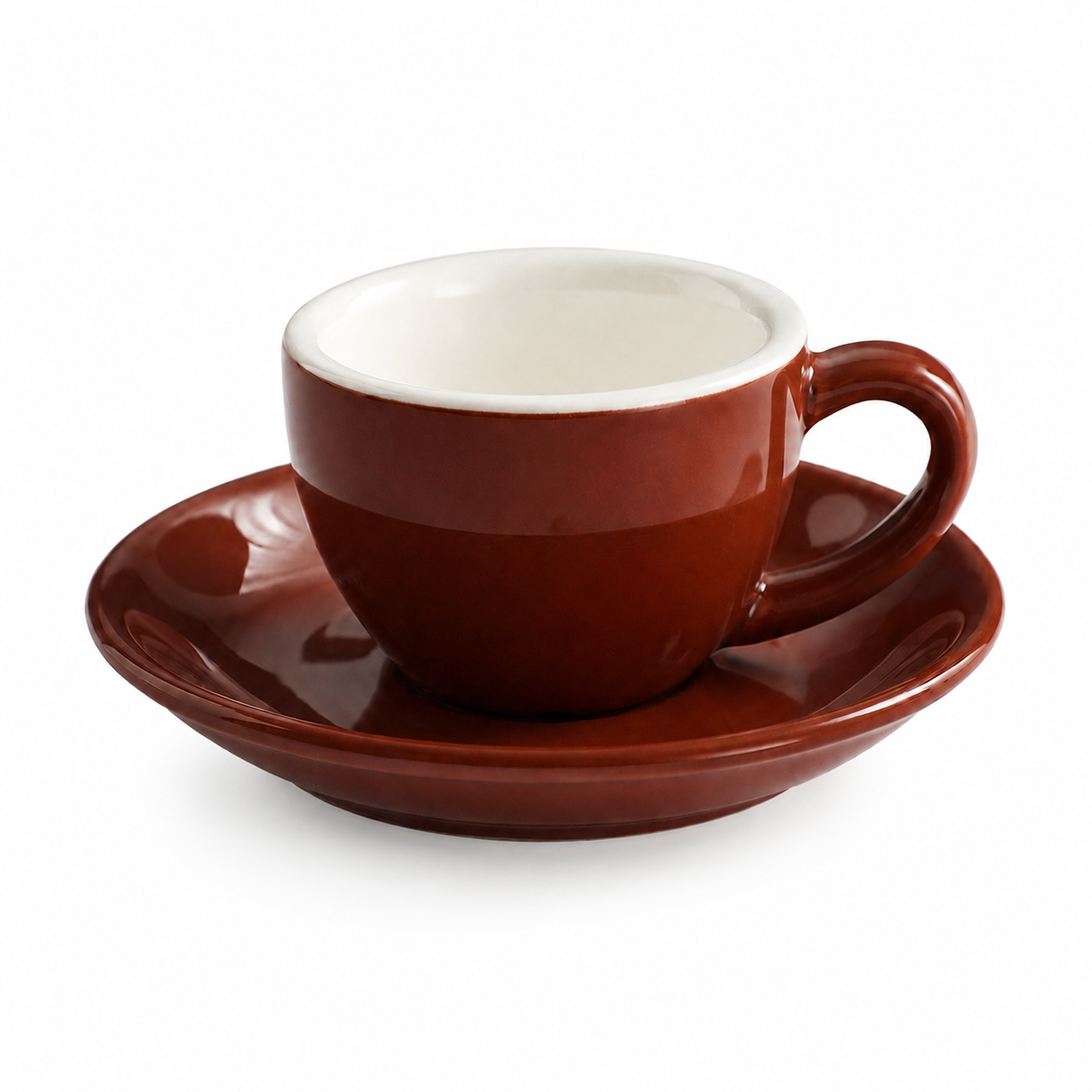 KITPRO Nordic Espresso Cups and Saucers Set, Ceramic Coffee Cup for Espresso, Cappuccino & Latte, Minimalist Modern Design, 75ml-350ml
